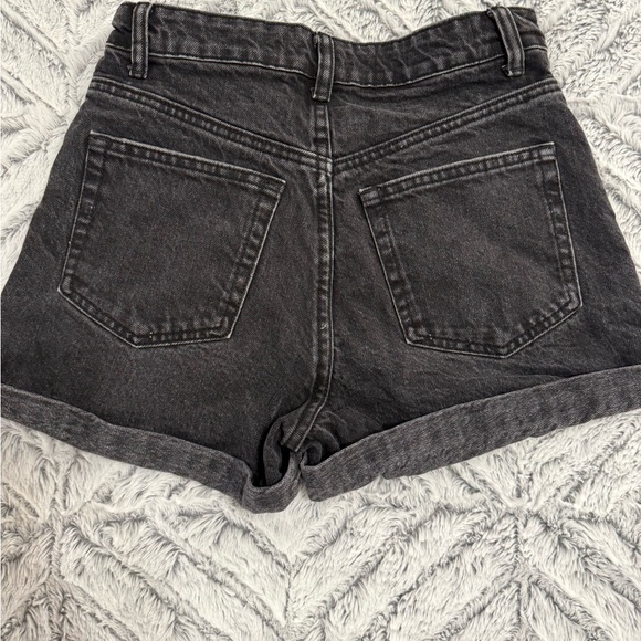 Zara Women's Dark Gray Jean Shorts - Picture 2 of 3